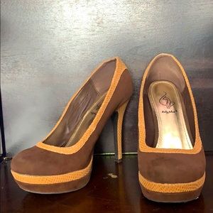 Brown Suede Baby Phat Heel